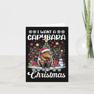 Cartão Eu Quero Uma Capybara Para O Matriz Da Família Paj