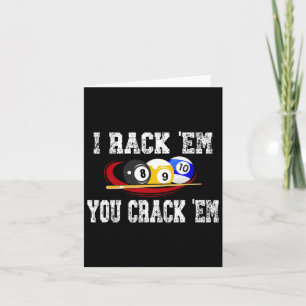 Cartão Eu Rack-Me Você Prende-Me Engraçado Piscina Billia