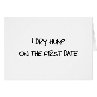 Cartão Eu seco a corcunda