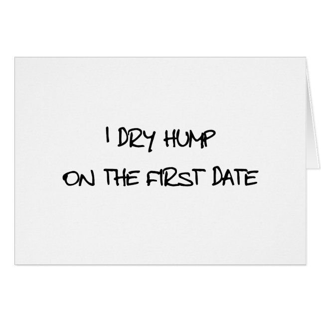 Cartão Eu seco a corcunda (Frente Horizontal)