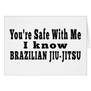 Cartão Eu sei o jitsu de Jiu do brasileiro