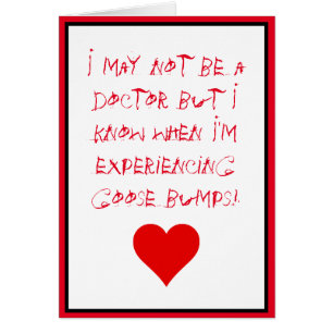 Cartão Eu sei quando estou experimentando saltos de ganso