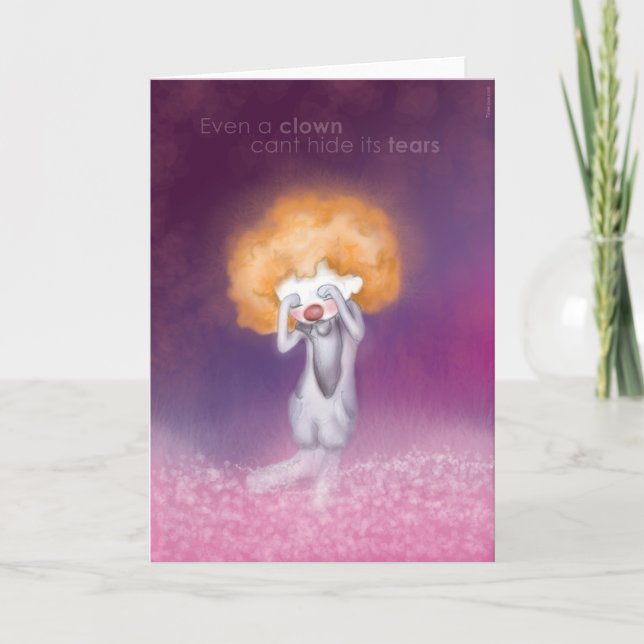 Cartão Eu sei que você está triste (Frente)