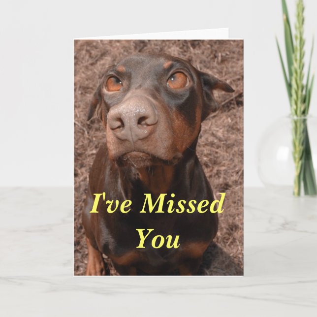 Cartão Eu senti sua falta (Frente)