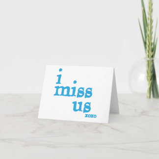 Cartão Eu Sinto Falta De Nós
