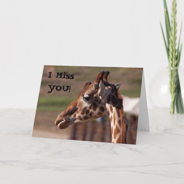 Cartão Eu sinto sua falta! (Frente)