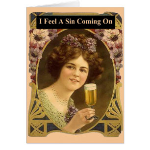 Cartão Eu Sinto Um Pecado Chegando