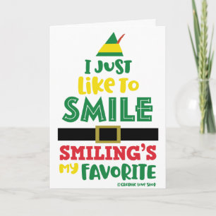 Cartão Eu Só Gosto de Sorrir Natal © GraphicLoveShop
