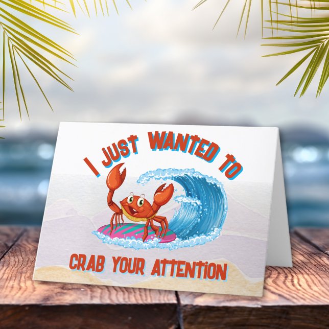 Cartão Eu Só Queria Chamar Sua Atenção (Criador carregado)