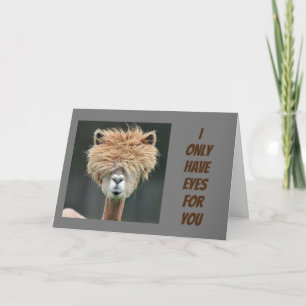 CARTÃO "EU SÓ TENHO OLHOS PARA VOCÊ" NOSSO ANIVERSÁRIO