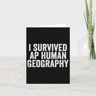 Cartão Eu Sobrevivi Ao Exame Ap Humano De Geografia Engra