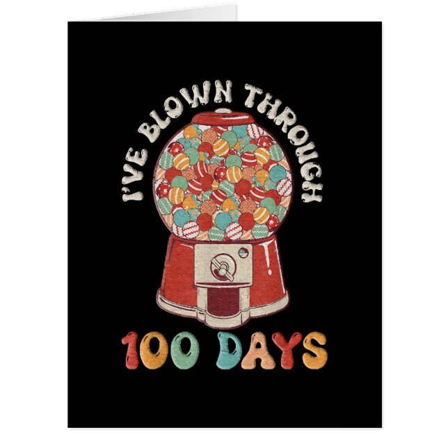 Cartão Eu Soprei 100 Dias (Frente)