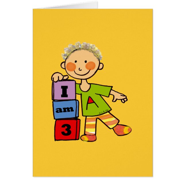 Cartão Eu sou 3 (Frente)