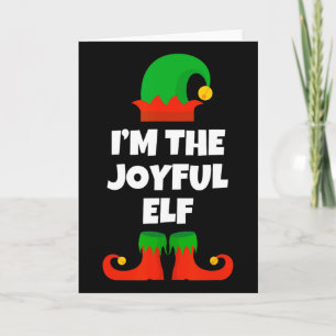 Cartão Eu sou a família alegre Pajama Natal Engraçado J