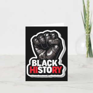 Cartão Eu Sou a História Negra Mês do Orgulho Africano