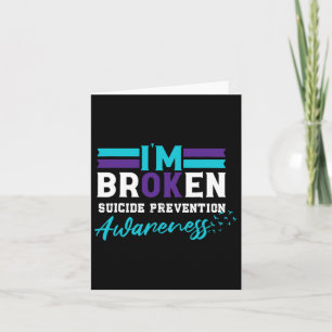 Cartão Eu sou a Parada de Prevenção Suicida Sensibilizaçã
