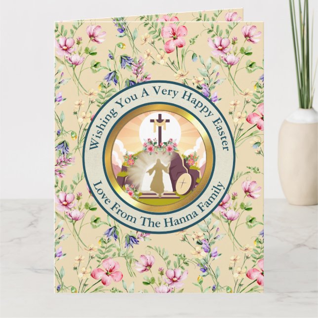 Cartão Eu sou a ressurreição e a vida (Frente)