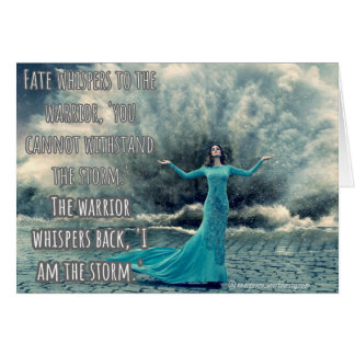 Cartão Eu sou a tempestade