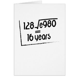 Cartão Eu sou amante engraçado da matemática do presente