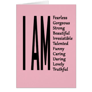 Cartão Eu sou bonito mim sou lindo mim sou sem medo