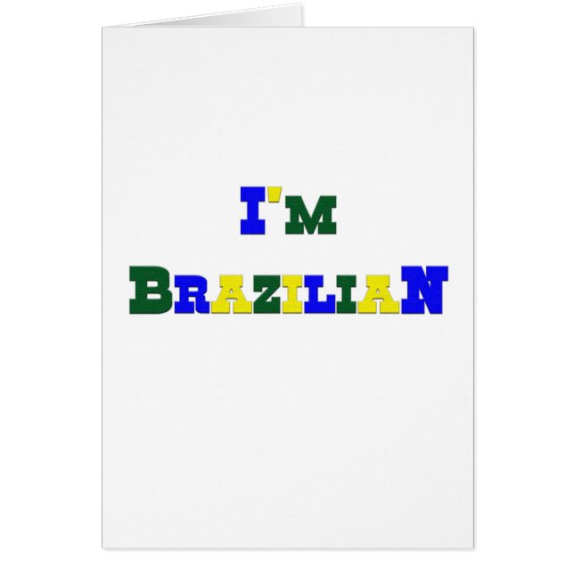 Cartão Eu sou brasileiro (Frente)