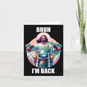 Cartão Eu sou Byck Jesus Engraçado Ressureção de Páscoas