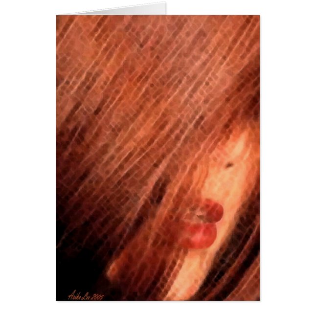 Cartão Eu sou cansado de ser um admirador secreto (Frente)