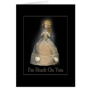 Cartão Eu sou colado em você