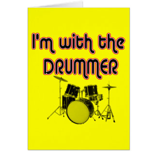 Cartão Eu sou COM O BATERISTA