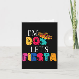 Cartão Eu sou Dos Vamos Fiesta Taco Twosday segundo anive