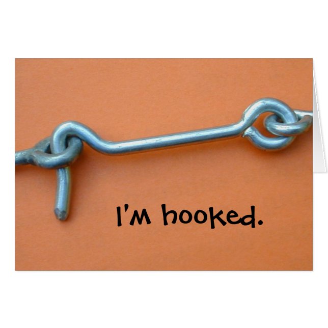 Cartão Eu sou enganchado (Frente Horizontal)