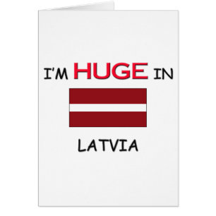 Cartão Eu sou ENORME em LATVIA