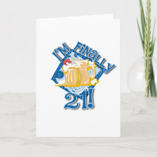 Cartão Eu sou finalmente 21