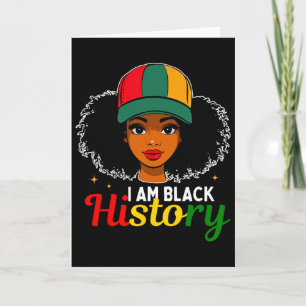Cartão Eu Sou História Negra Celebrando Orgulho da Cultur