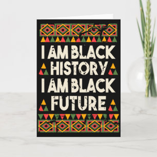 Cartão Eu Sou História Negra E Futuro Negro Americano Afr