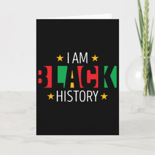 Cartão Eu Sou História Negra História Negra Afro-American