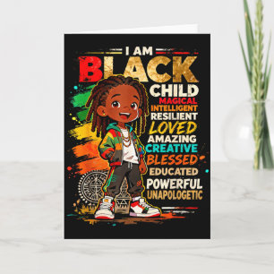 Cartão Eu Sou Menino Negro Filho Orgulhoso Amado Criativo