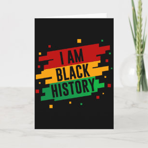 Cartão Eu Sou Mês da História Afro-Americana Preto Pr