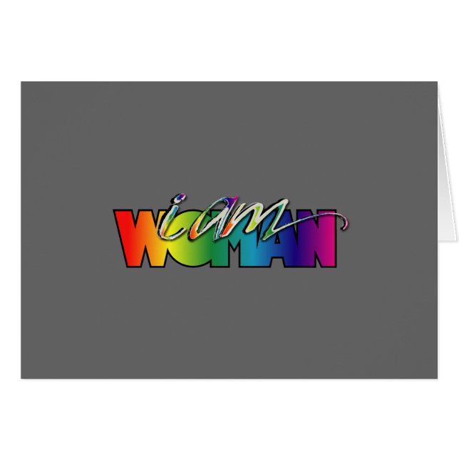 Cartão eu sou mulher (Frente Horizontal)