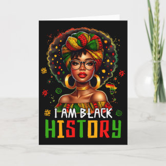 Cartão Eu Sou Mulher História Negra Mês da História Negra