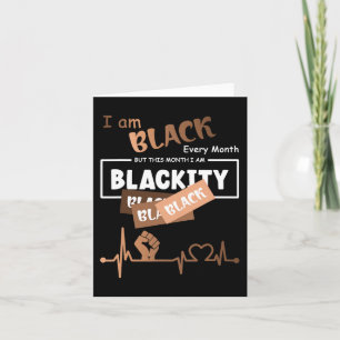 Cartão Eu sou negro todos os meses, mas neste mês eu sou