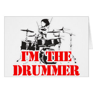 Cartão Eu sou o baterista