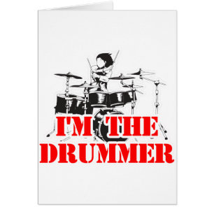 Cartão Eu sou o baterista