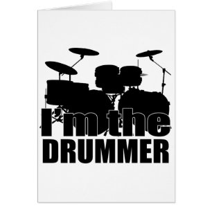 Cartão Eu sou o baterista