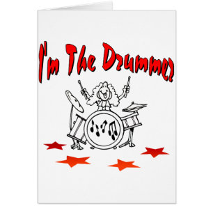 Cartão Eu sou o baterista