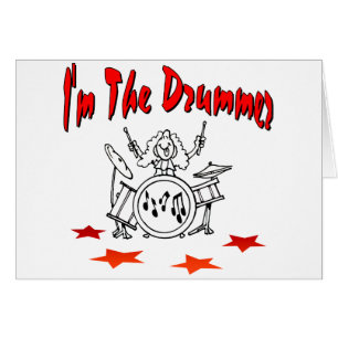 Cartão Eu sou o baterista