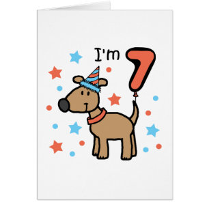 Cartão Eu sou o cachorrinho sete