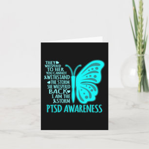 Cartão Eu Sou O Gráfico De Fita De Sensibilização Do Ptsd