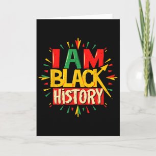 Cartão Eu Sou O Mês Da História Negra Meninos Afro-Americ