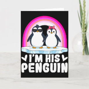 Cartão Eu sou o pinguim dela Casal Correspondente Amor no